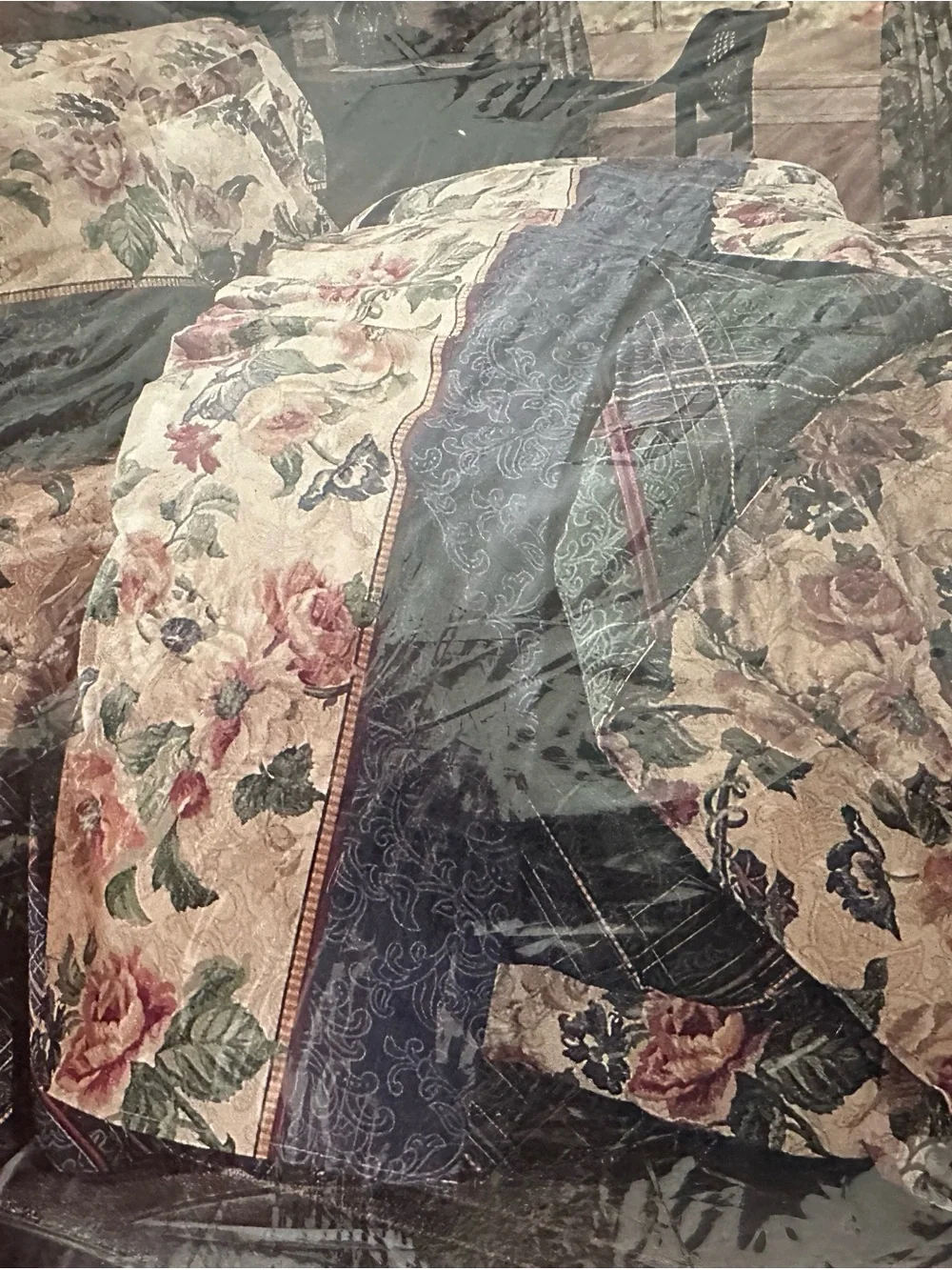 New Old Stock Vintage Dan River Cottagecore “Sheffield” King Sz 4 Pc Sheet Set